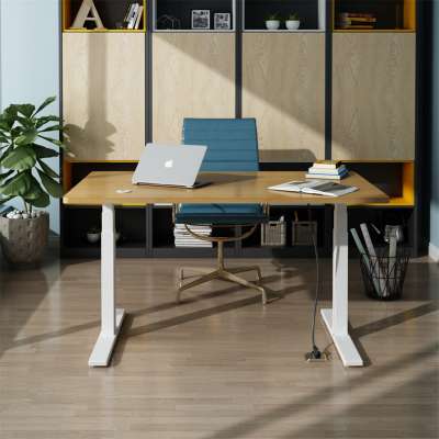 Office electric adjustable height standing up gaming desk