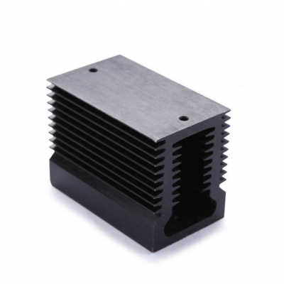 Custom Black Aluminum Heatsink Profile 50mm With Anodizing