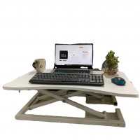 Ergonomic conveinet sit and stand foldable desk stand convert