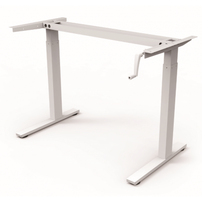 Customized hand adjustable desk leg with replaceable wheels